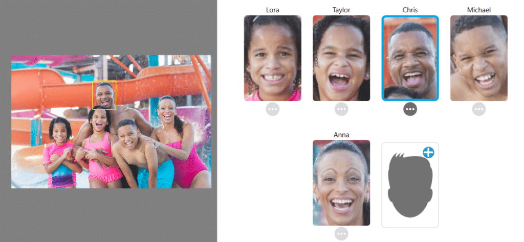 Tag That Photo Face Recognition Banner showing software recognizing person