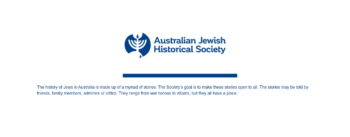 Mission of the Australian Jewish Historical Society